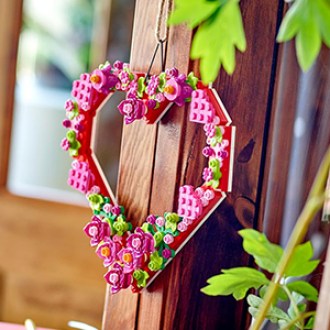 LEGO Heart Ornament Building Toy Kit