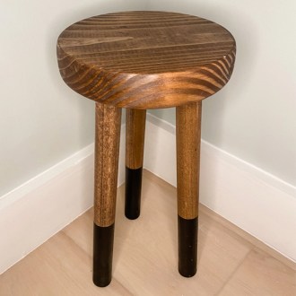 PaisleyPineappleOB Wood Plant Stand