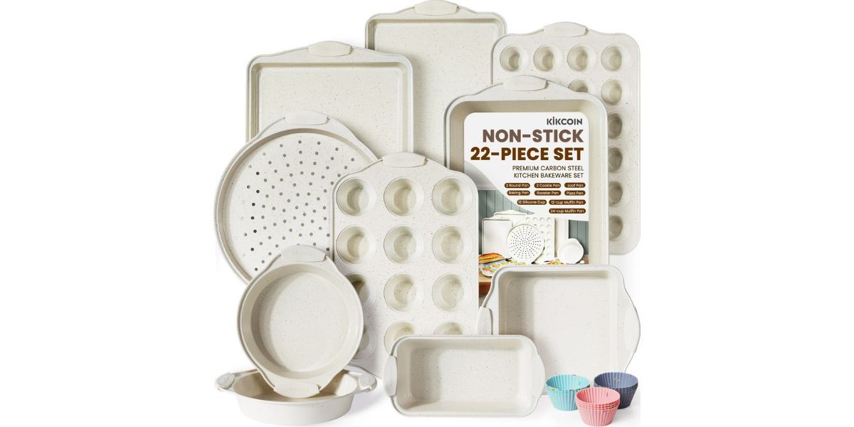 Kikcoin 22-Piece Bakeware Set