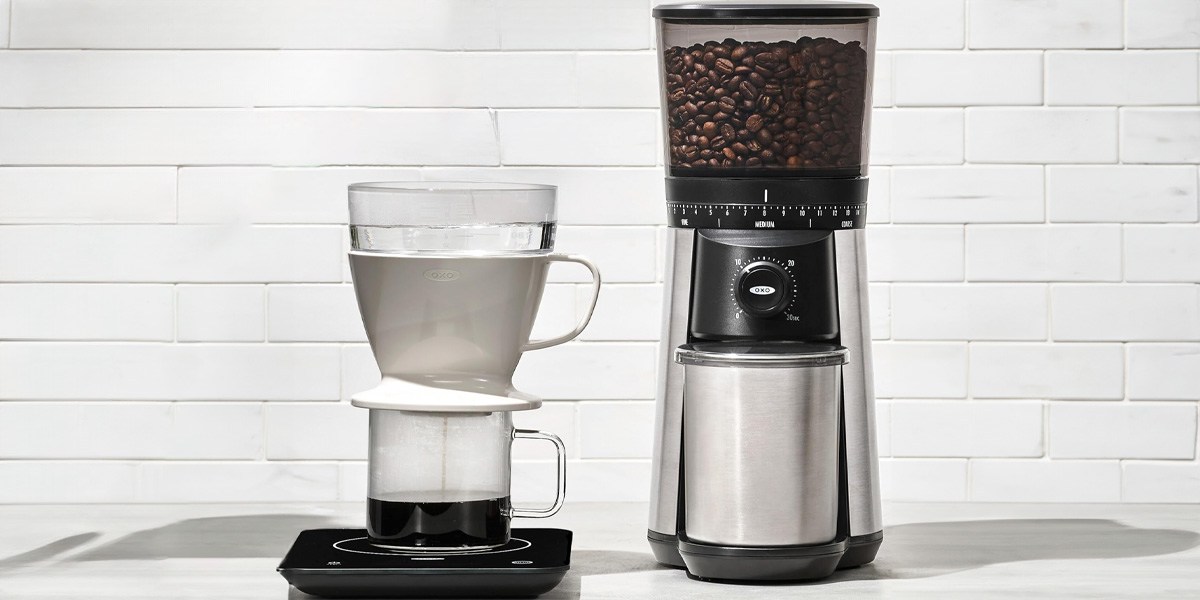  OXO Conical Burr Grinder on countertop