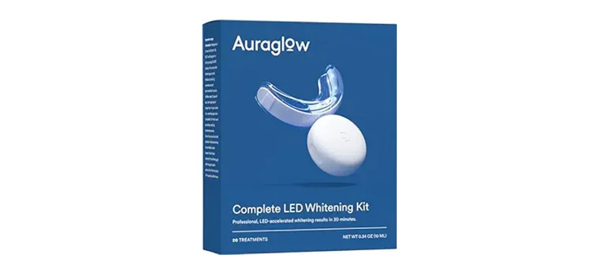 Auraglow Teeth Whitening Kit on white background Auraglow Teeth Whitening Kit on white background