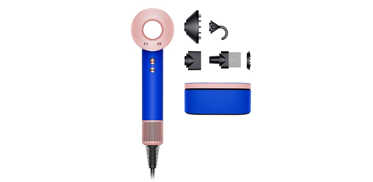 Best Dyson Supersonic hair dryer in Blue Blush
