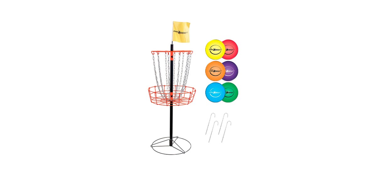 Best Park and Sun Sports Portable Disc Golf Basket and Disc Set Best Park and Sun Sports Portable Disc Golf Basket and Disc Set