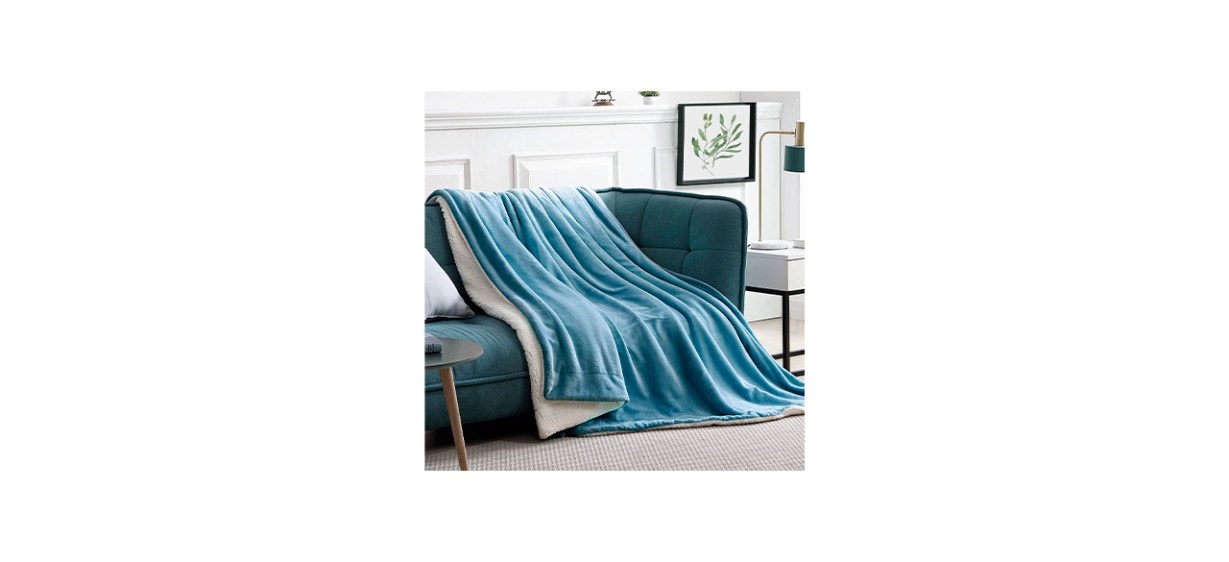 Best Walensee Sherpa Fleece Blanket