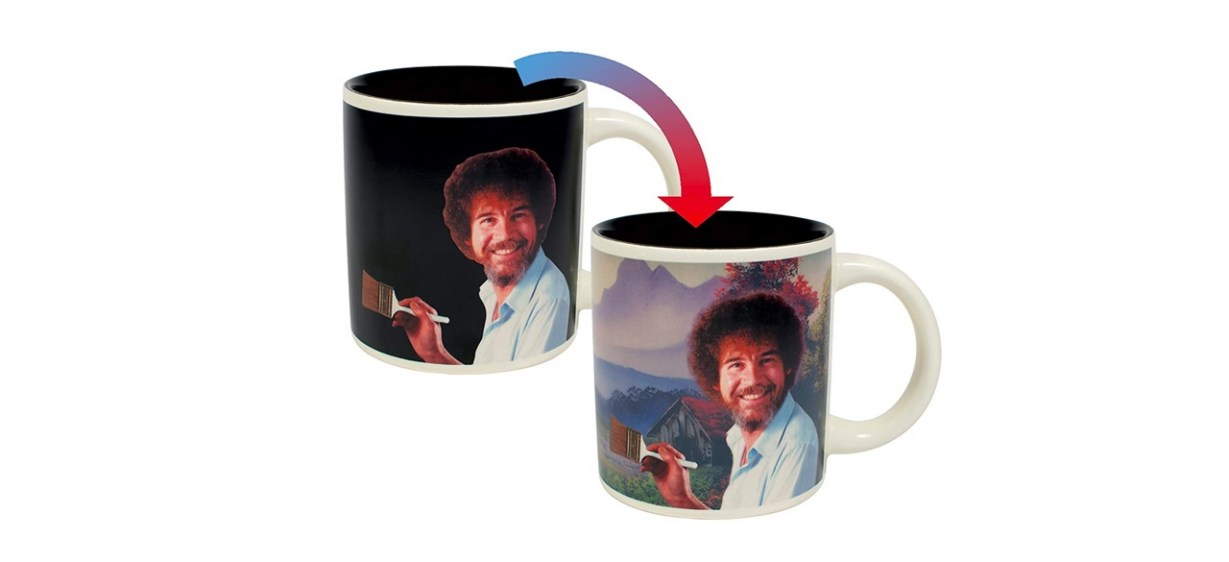 Bob Ross Heat Changing Mug