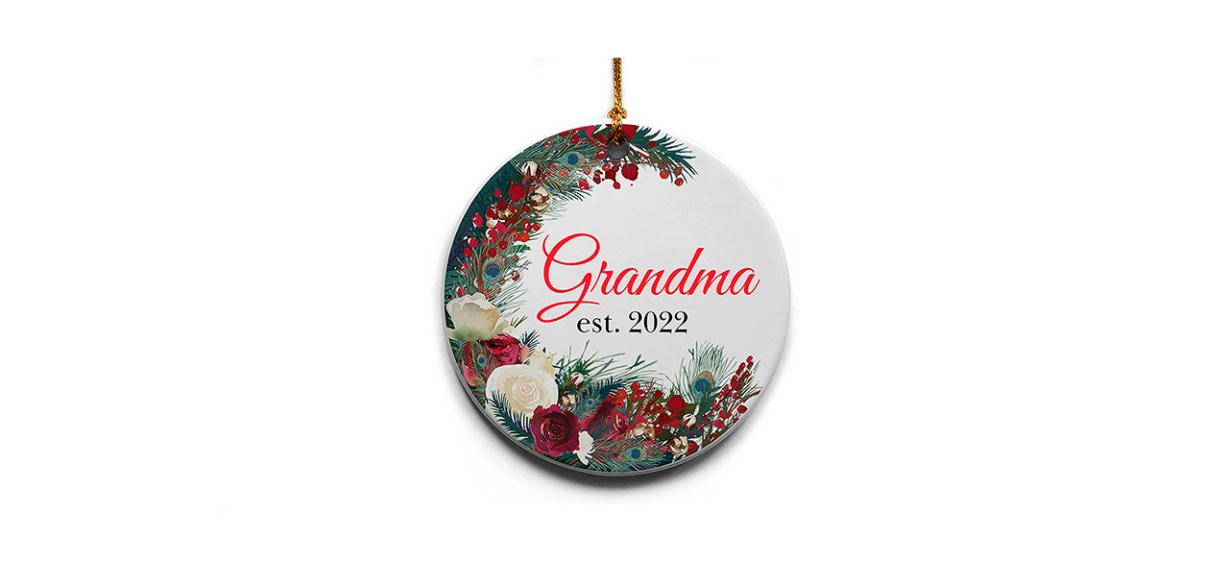 Cedar Crate Grandma Ceramic Christmas Ornament Cedar Crate Grandma Ceramic Christmas Ornament
