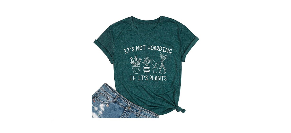 Best FASHGL It's Not Hoarding If It's Plants T-Shirt Best FASHGL It's Not Hoarding If It's Plants T-Shirt