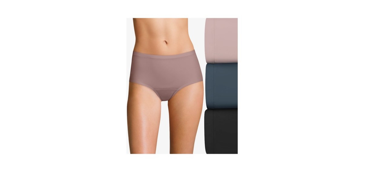 Hanes Fresh &amp; Dry Leak Protection Brief Underwear