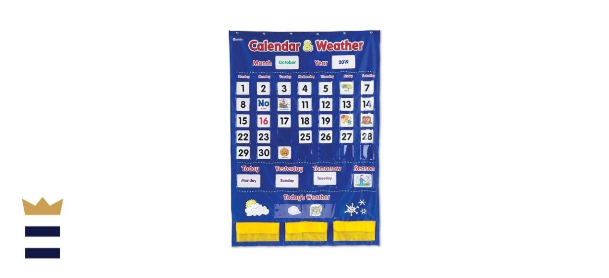 Learning Resources’ Calendar and Weather Pocket Chart