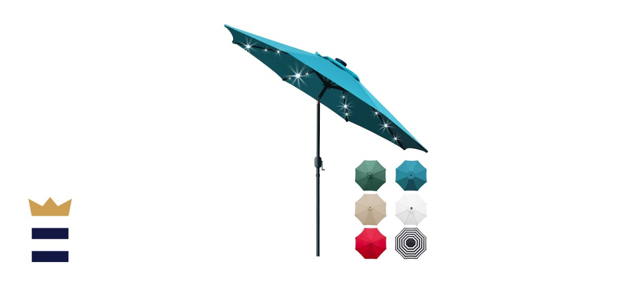Light-up patio umbrellas