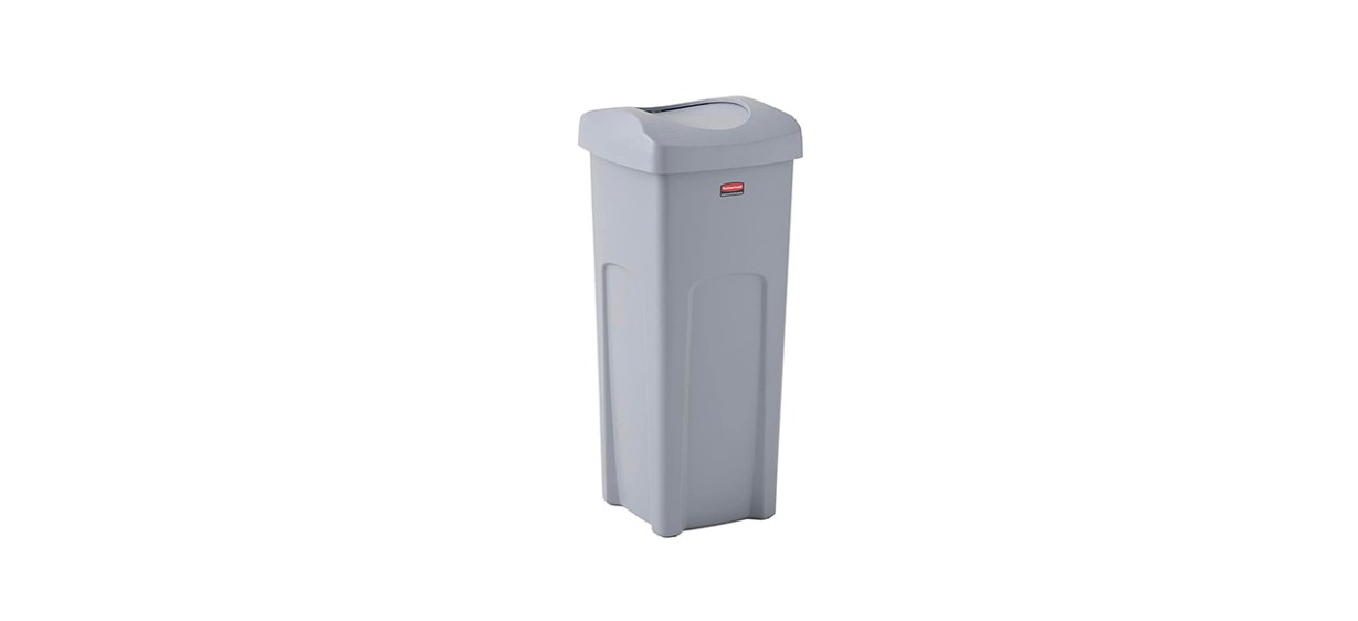 Rubbermaid 23-Gallon Untouchable Square Trash Container with Lid