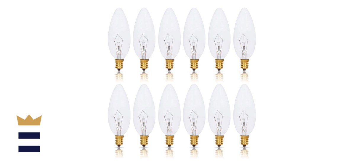 Simba Lighting Candelabra Torpedo Clear Light Bulbs