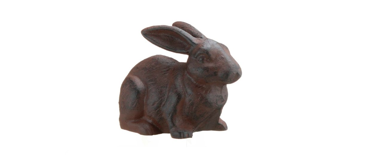 Upper Deck Cast Iron Rabbit Garden Figure Upper Deck Cast Iron Rabbit Garden Figure