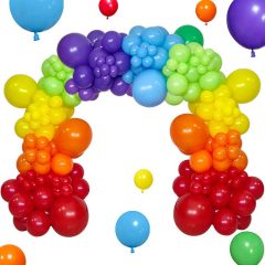 KAWKALSH Rainbow Balloon Arch Kit