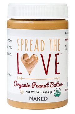 Spread The Love NAKED Organic Peanut Butter, 16 Ounce