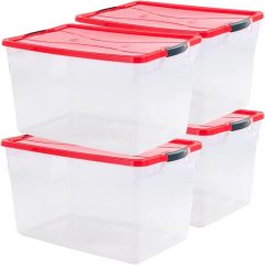 Rubbermaid Cleverstore Clear Holiday Storage Containers