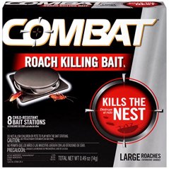 Combat Roach-Killing Bait, Large Roach Bait Station, 8-Count