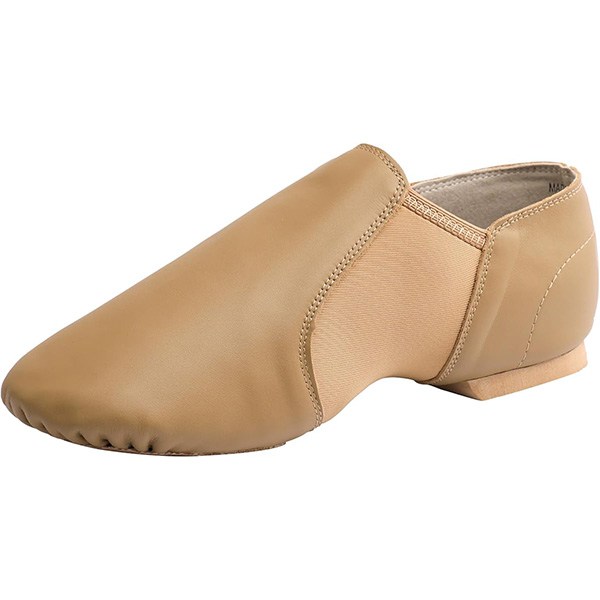 Linodes Unisex Leather Upper Slip-on Jazz Shoes