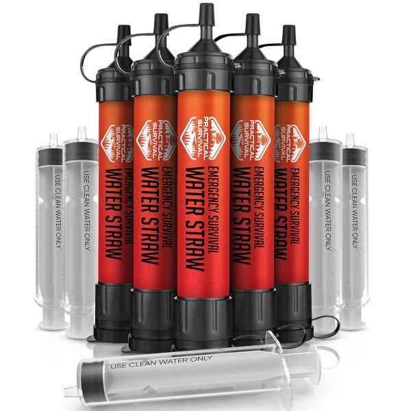 Practical Survival High-Capacity Emergency Water Straws