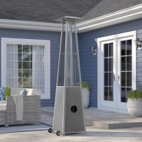 Latitude Run Hammered Bronze Propane Patio Heater