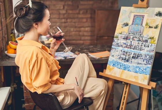 How to host your own paint-and-sip night