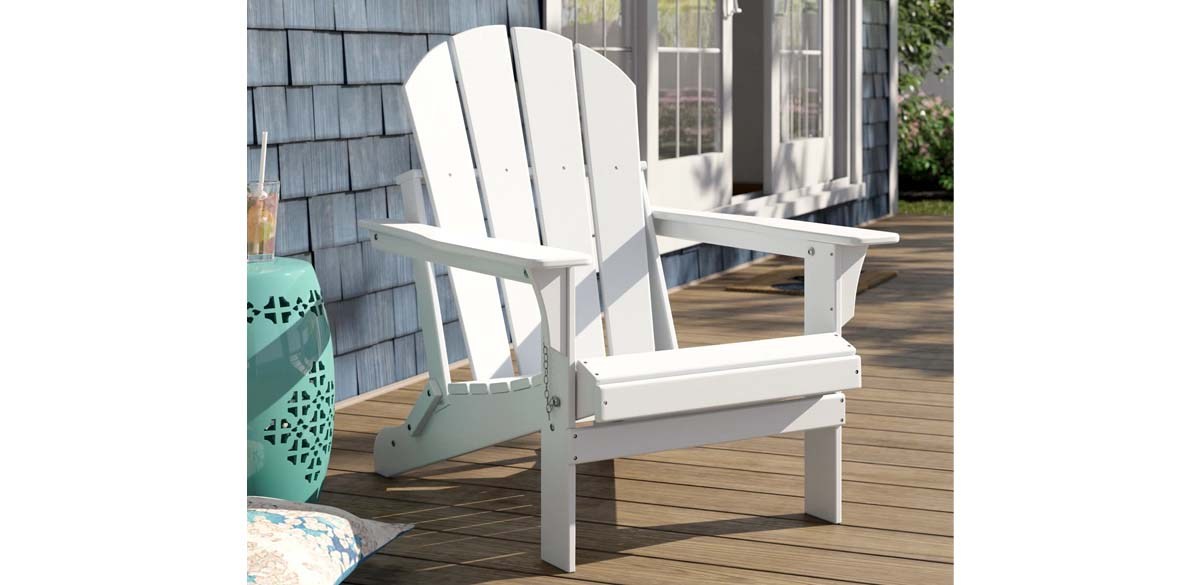 Beachcrest Home Shawnna Weather-Resistant Foldable Outdoor Adirondack Chair