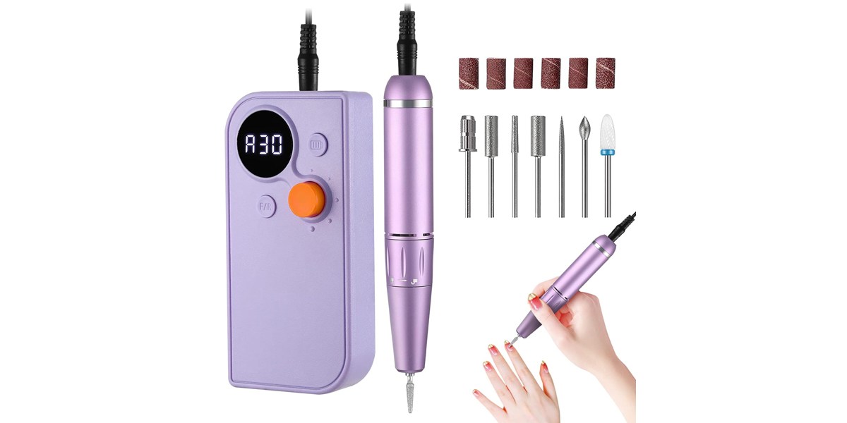 Hugmaplepro Professional Portable Nail Drill on white background