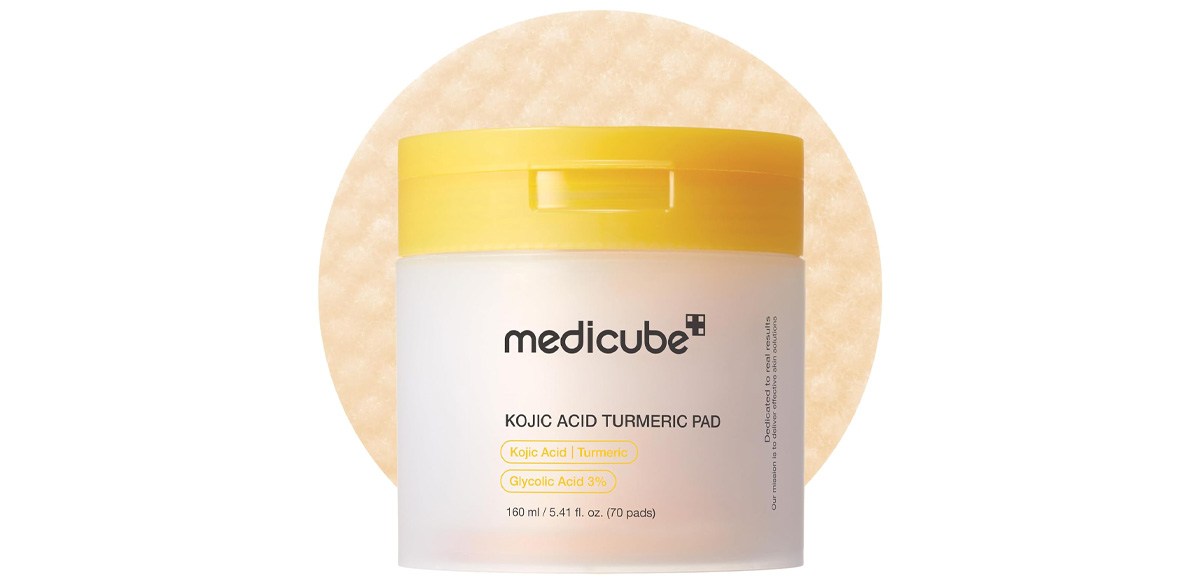 medicube Toner Pads Kojic Acid Turmeric Clarifying Toner Pad for Troubled Skin &amp; Use After Spot Care