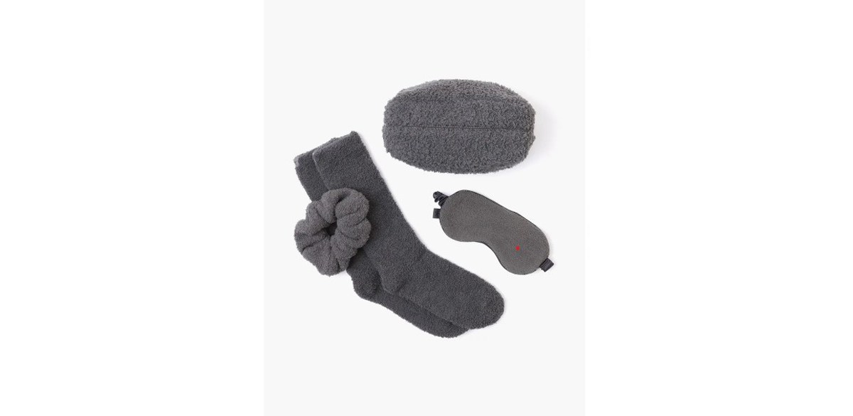 Barefoot Dreams CozyChic Eye Mask, Socks &amp; Scrunchie