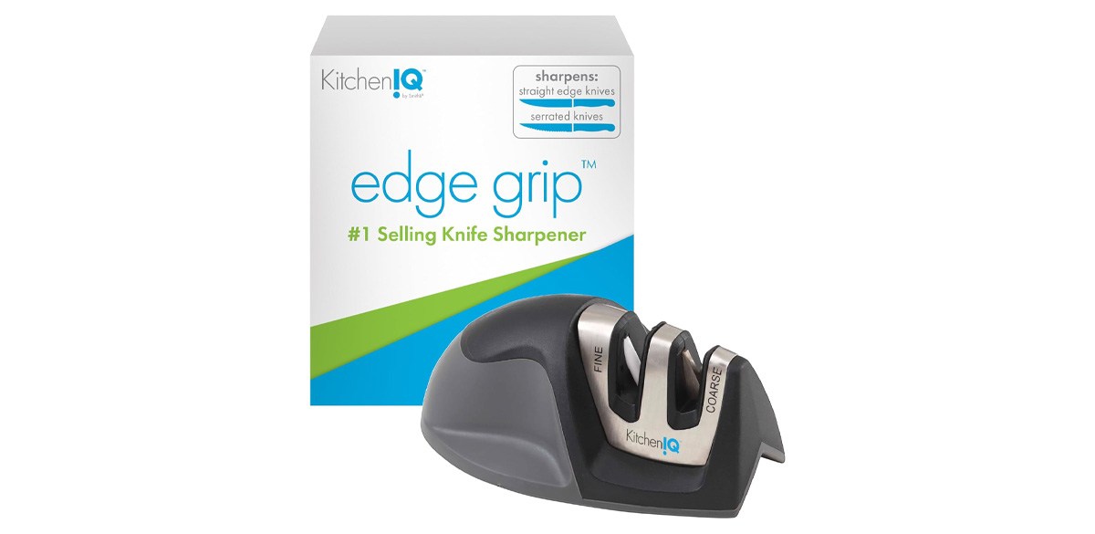 KitchenIQ Edge Grip Two-Stage Knife Sharpener