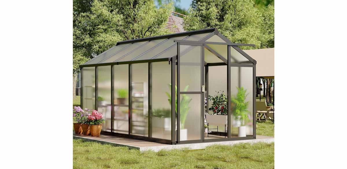 Garveehome 6x10 FT Greenhouse for Outdoors
