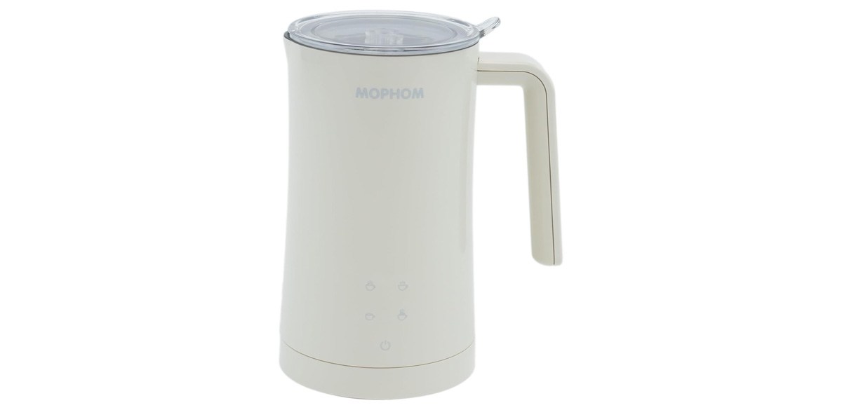 MOPHOM Milk Frother, 4 in 1 Electric Milk Steamer