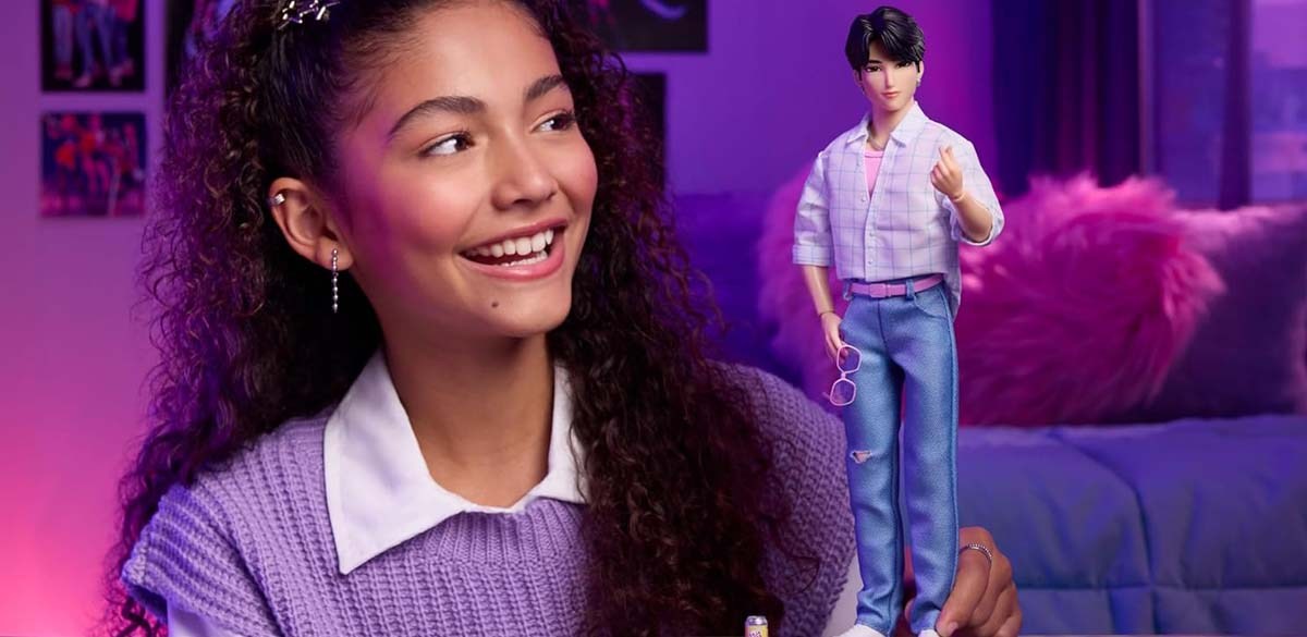 Mattel Kpop Demon Hunters Saja Boys Jinu Fashion Doll Wearing “Soda Pop”