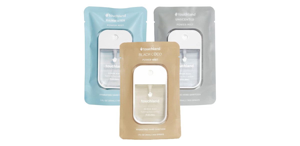 Touchland Hydrating Hand Sanitizer Spray, (Set of 3)