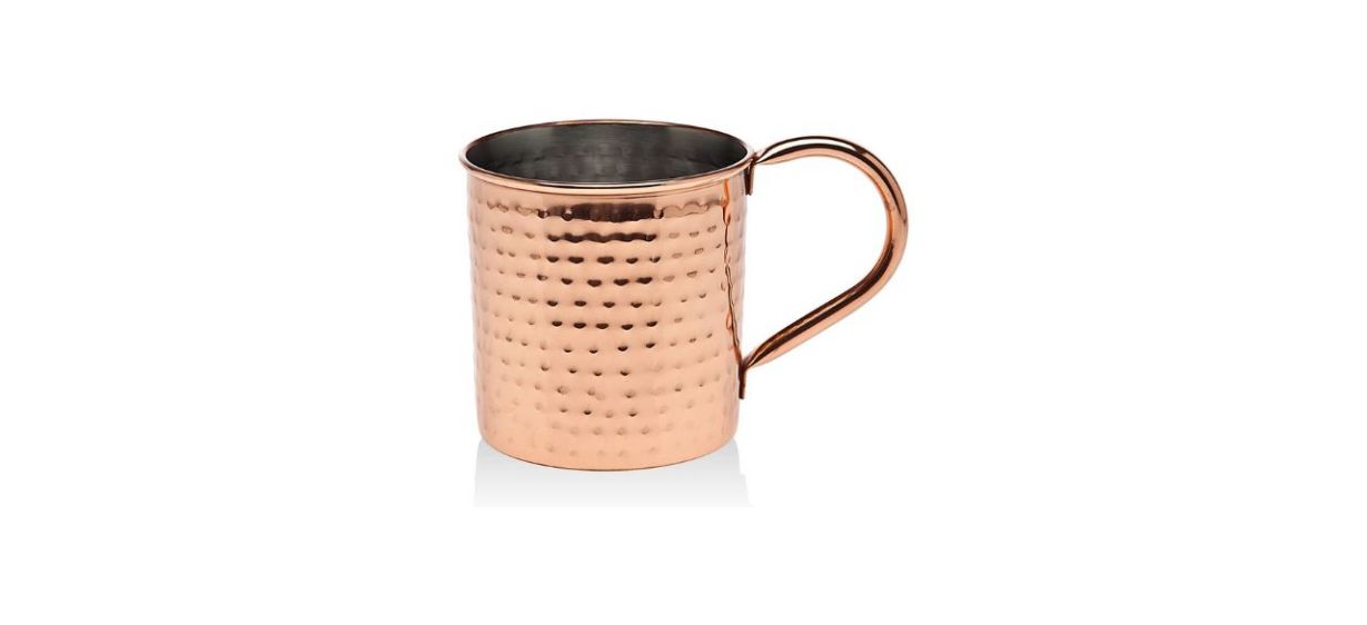 Godinger Hammered Copper Moscow Mule Mug Set