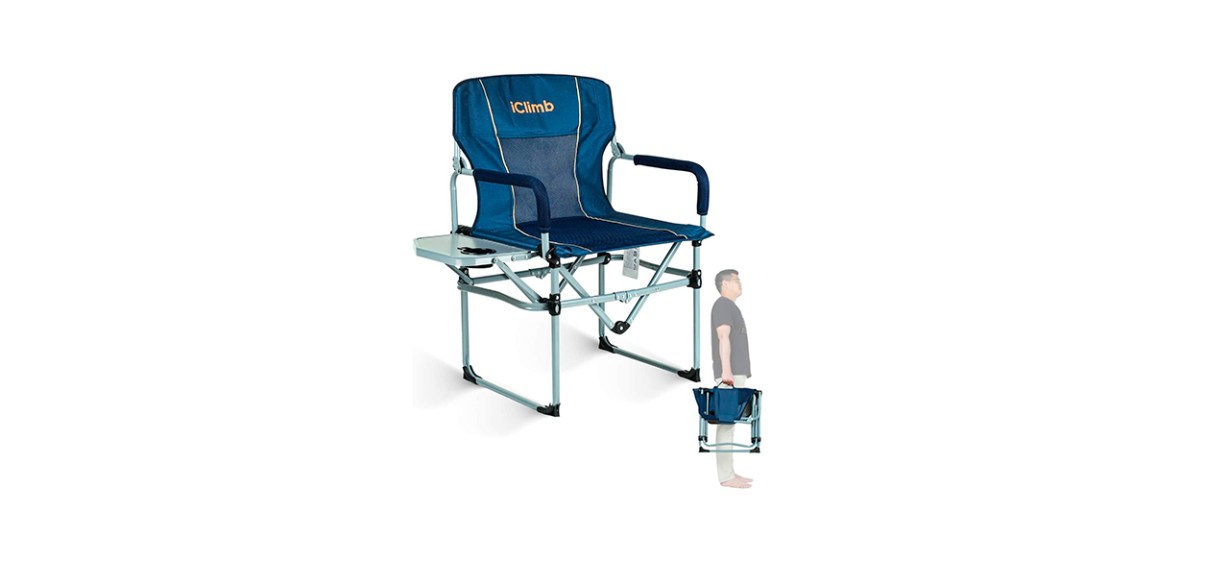 Best iClimb Compact Folding Mesh Chair With Side Table Best iClimb Compact Folding Mesh Chair With Side Table