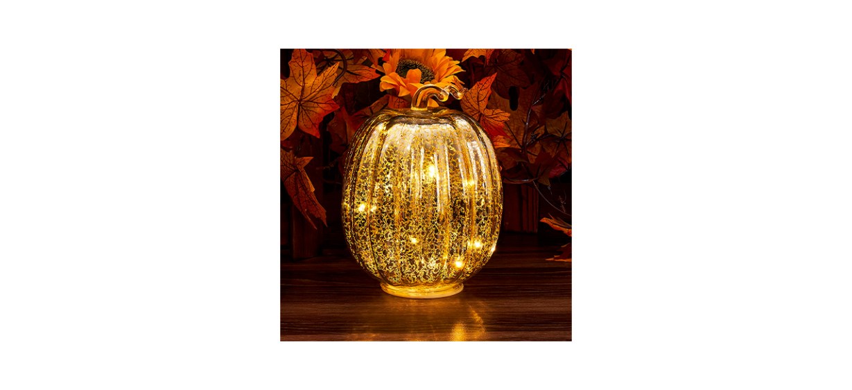 Best Mercury Glass Pumpkin Lights