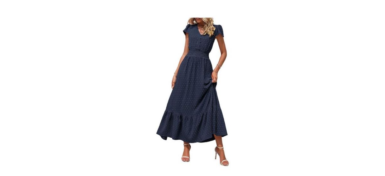 Prettygarden Women's Summer Wrap Maxi Dress 