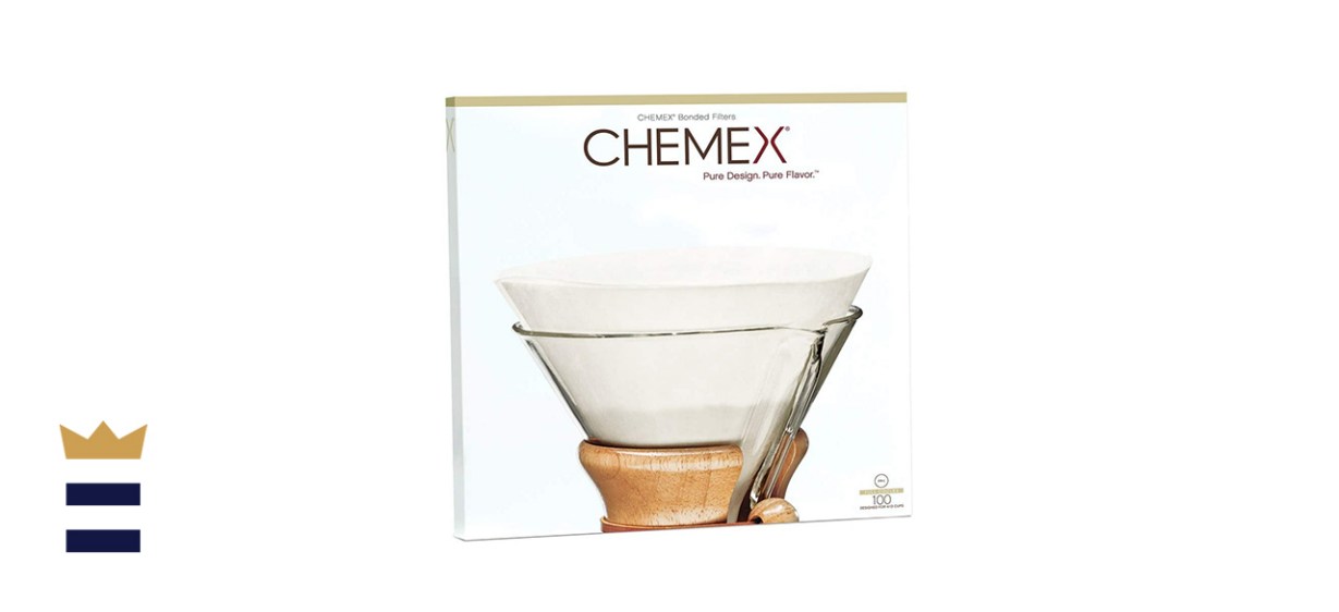 Chemex Coffee Filters with 100 Chemex Bonded Unfolded 