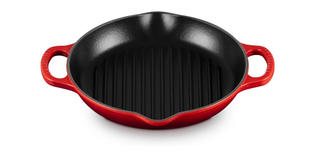 Le Creuset Enameled Cast Iron Signature Deep Round Grill