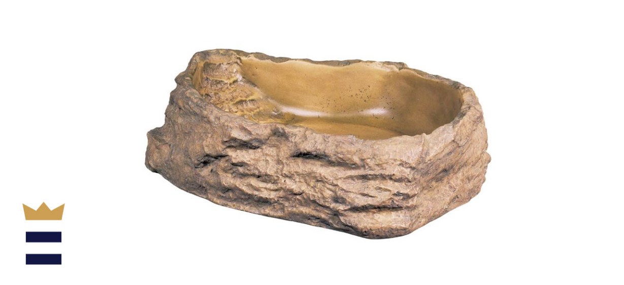 Exo Terra Poly-Resin Granite Rock Water Dish