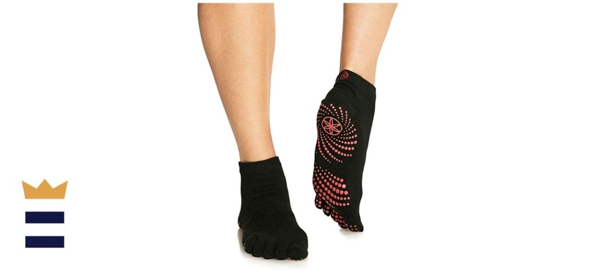 Gaiam Grippy Yoga Socks for Women &amp; Men