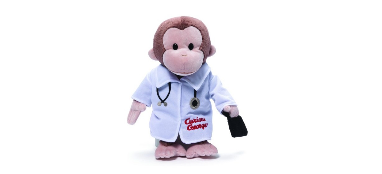 Gund Curious George Doctor Stuffed Monkey