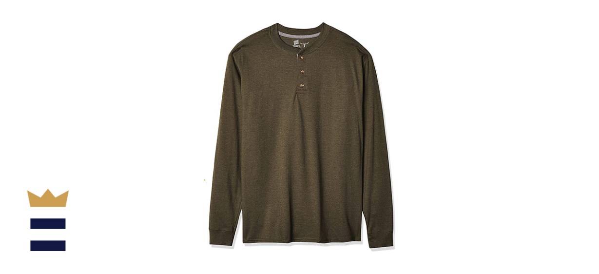 Hanes Long Sleeve Henley 