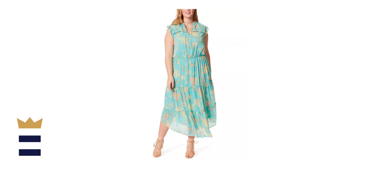 Jessica Simpson Plus-Size Katie Printed Ruffle Dress