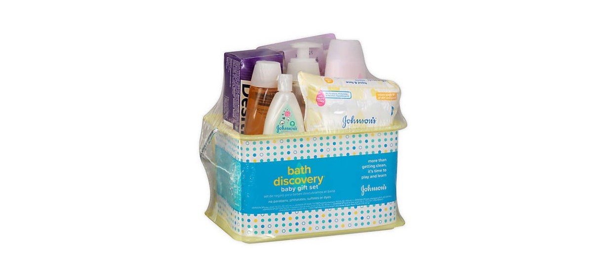 Johnson's Bath Discovery Baby Gift Set, Baby Bath Essentials For