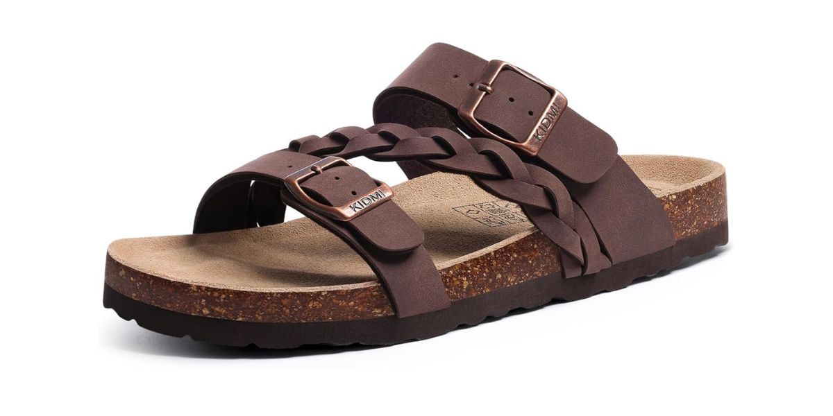 KIDMI Women's Cork Footbed Sandals