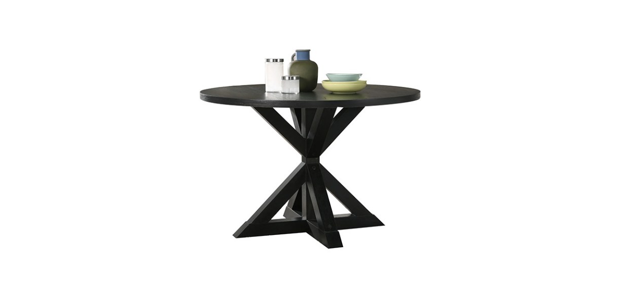 Laurel Foundry Modern Farmhouse Ebbert Trestle Dining Table