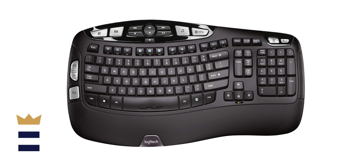 Logitech K350 Wireless Wave Ergonomic Keyboard 