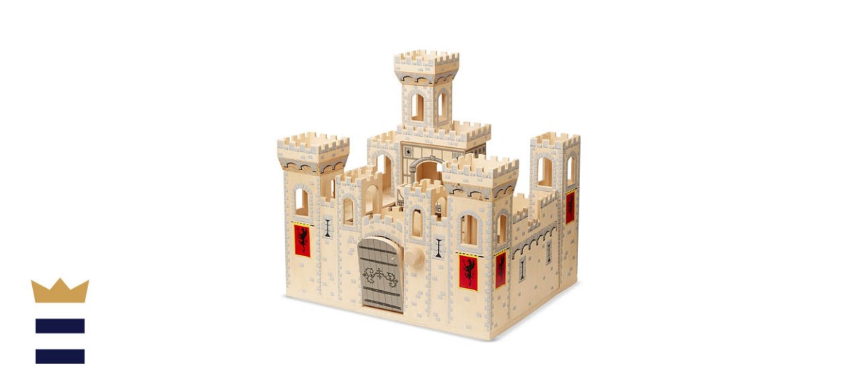 Melissa &amp; Doug Deluxe Folding Wooden Castle